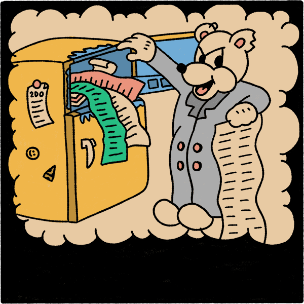 A mouse pulling cold email lists out of a freezer